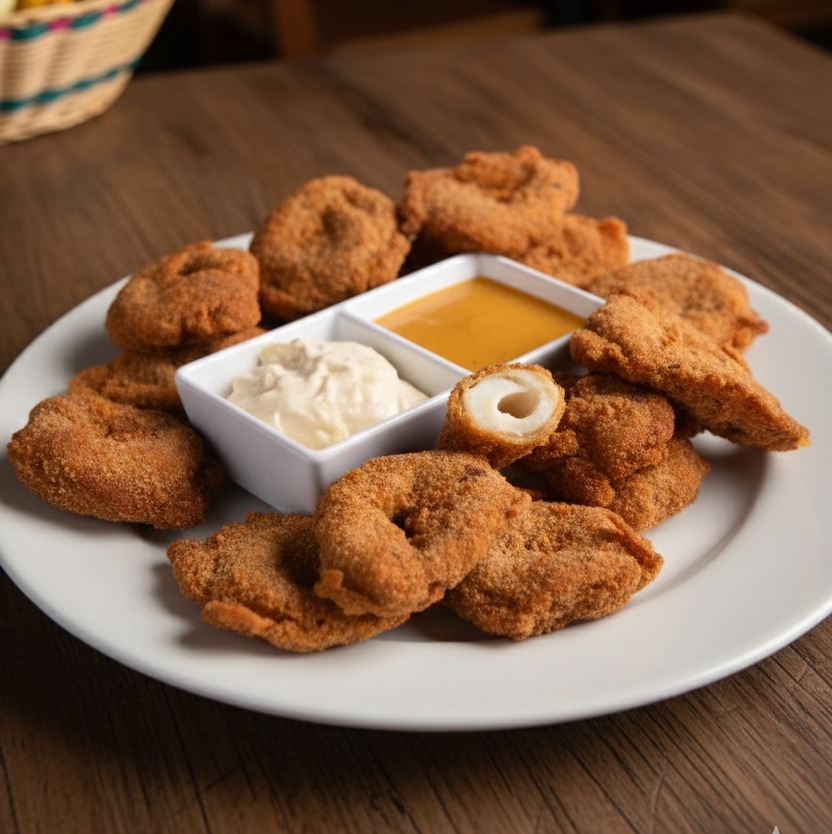 anillos de calamar apanados anillos de calamar apanados