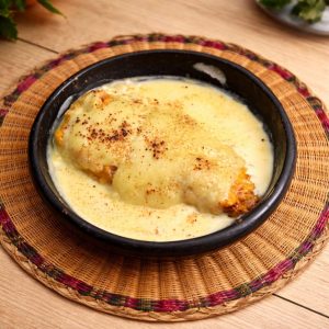 maduro con queso fundido