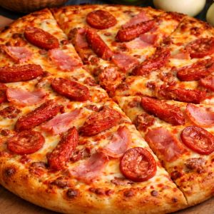 pizza tres carnes pollo