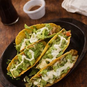 tacos vegetarianos (4 unidades)